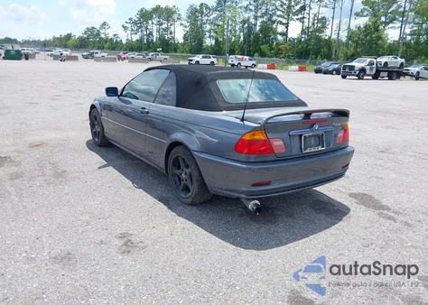 2002 BMW 330Ci из США, поврежденный, VIN WBABS53412JU93115